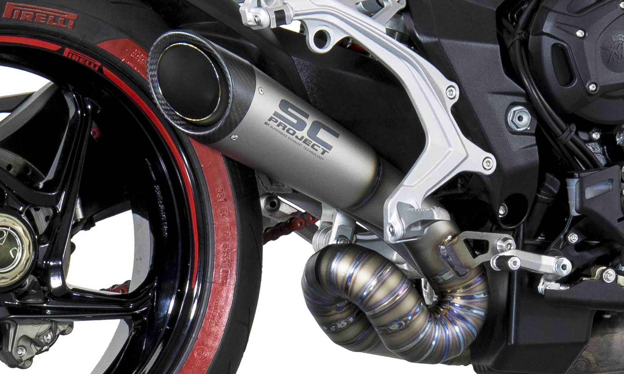 titanium S1 exhaust carbon fiber segment weld link pipe