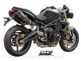 Oval High Mount Exhaust by SC-Project Triumph / Street Triple / 2010
