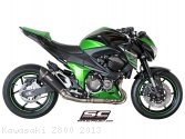 Conic Matte Carbon Exhaust by SC-Project Kawasaki / Z800 / 2013